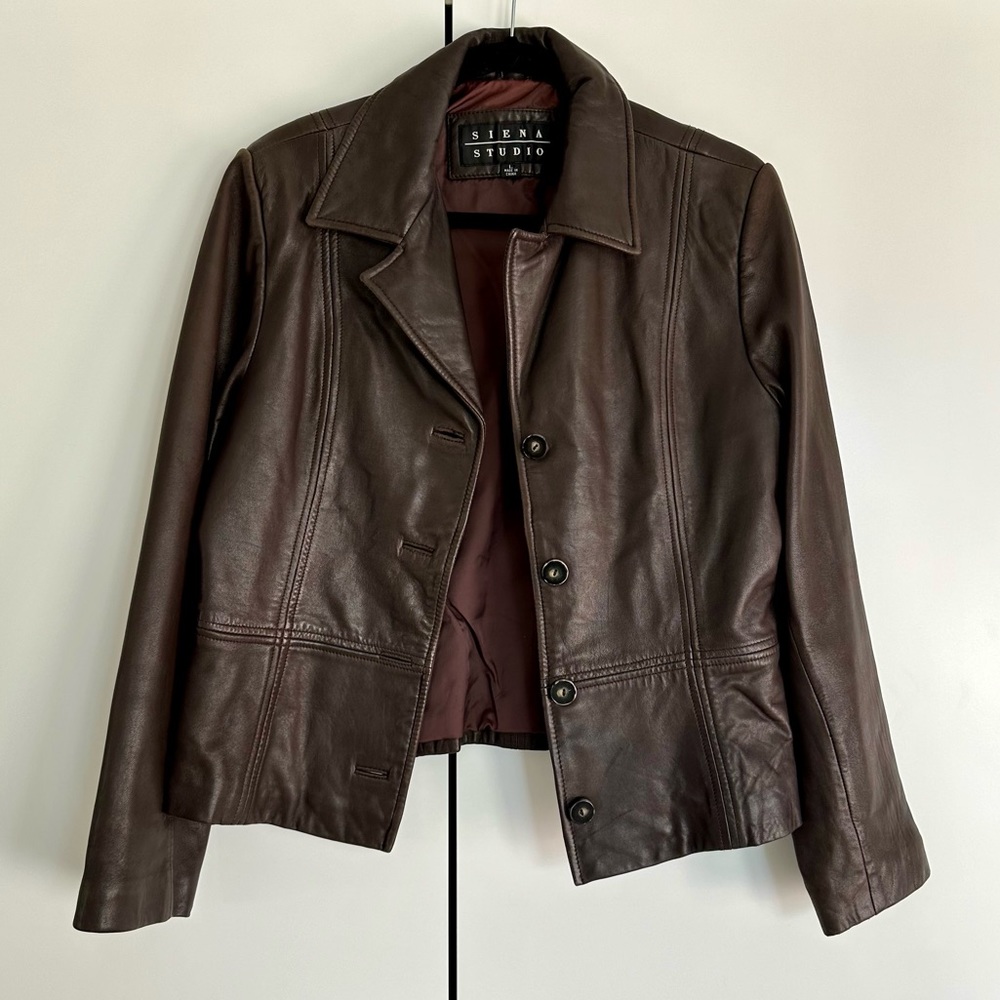 Siena Studio Brown Leather Jacket